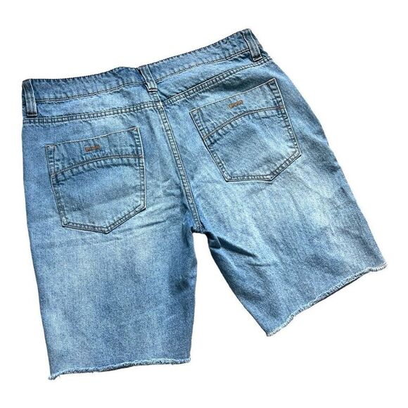 Womens RSQ Jeans London Skinny Ripped Distressed Denim Jean Shorts - Sz 34 - Picture 3 of 3